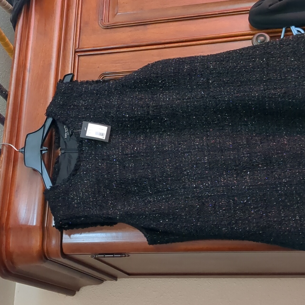 Kate Spade flounce tweed dress